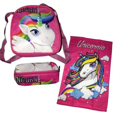 Imagem de Mochila Lancheira Infantil Menina Unicórnio - ludoraal, Unicornio