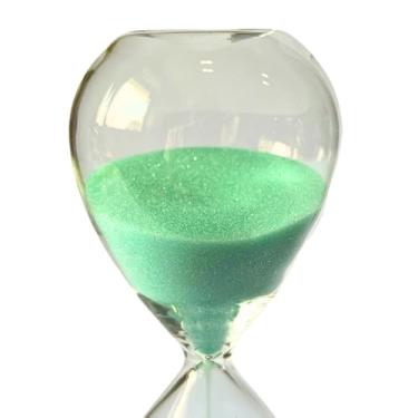 Imagem de Ampulheta de Vidro Temporizador De Areia 5 10 30 60 Minutos Conta Tempo (Verde Menta 10 Minutos)