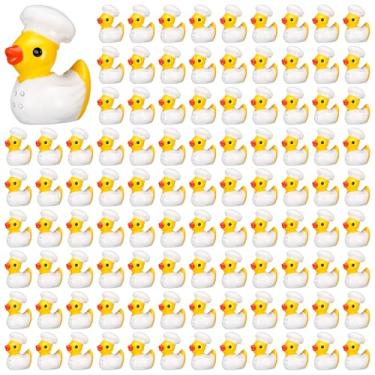 Imagem de VioraWhite Mini bonecos de patos temáticos de patos de resina, pequenos bonecos de resina, lembrancinhas de festa, decorações de festa para artesanato, faça você mesmo, miniatura, paisagem, micro
