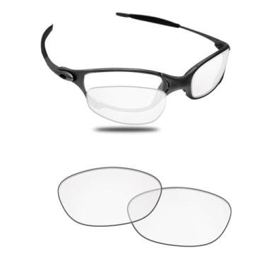 Imagem de Fiskr Lentes polarizadas de substituição compatíveis com óculos de sol Oakley Juliet, resistente a impactos e ajuste perfeito, Transparente., 0
