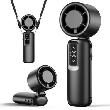 Imagem de Ventilador Turbo Portátil Guirngou 3 em 1 10m/s 23h Bateria USB-C