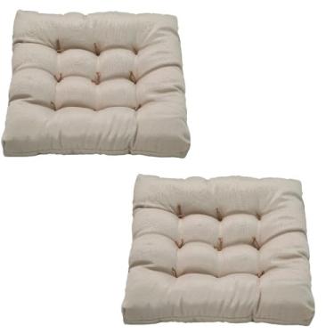 Imagem de Kit 2 Futon 40x40 Baixo Assento Almofada Colorida Shelter(Bege)