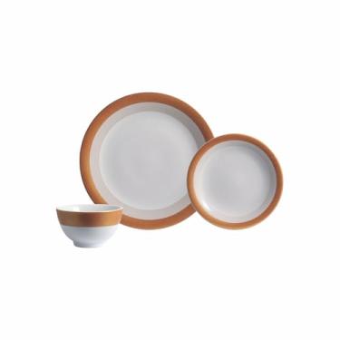 Imagem de Serviço de 18 Peças com Bowl em Porcelana, Decoração Garopaba, Porcelana Schmidt