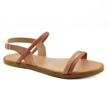 Imagem de Sandalia Feminina Rasteirinha Addan Casual Confortavel-Feminino