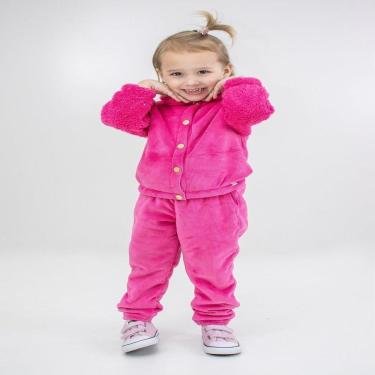 Imagem de Casaco Teddy Pink Infantil-Feminino