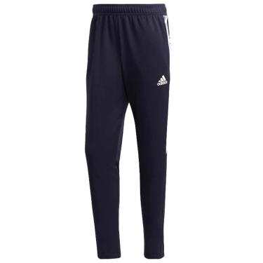 Imagem de Calça Adidas Sereno Slim Aeroready Tapered Cut 3 Stripes Marinho - Masculina - P - Azul Escuro-Masculino