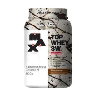 Imagem de Whey Protein Top Whey 3W + Sabor 900G - Max Titanium-Unissex
