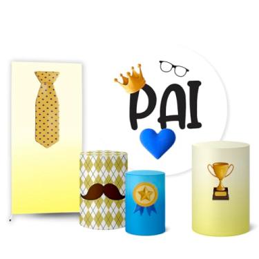 Imagem de Trio Capas Cilindro + Painel Sublimado + Lateral Dia dos Pais (K2PAI0024)