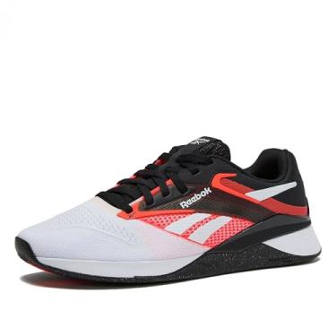 Imagem de Reebok Nano X4 adulto unissex, Preto/calçado branco/laranja flare, 11 Women/9.5 Men