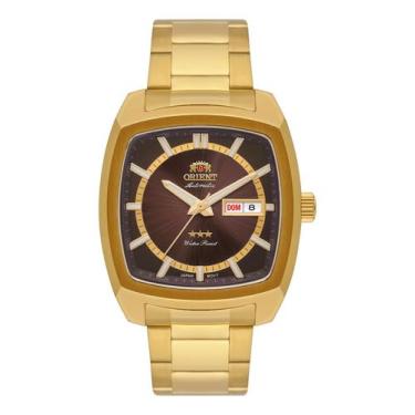 Imagem de RELOGIO ORIENT AUTOMATICO MARROM METAL DOURADO F49GG031 N1KX