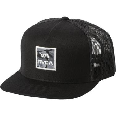Imagem de Boné RVCA Aba Reta VA ATW Print Trucker SM24 Preto, Preto, Único