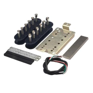 Imagem de TTETTZ Kit de Captador de Guitarra Elétrica Faça Você Mesmo, Captador Humbucker, Fácil Instalação, Peça de Reposição para Guitarra, Pescoço 50mm