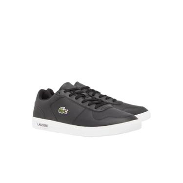 Imagem de Lacoste Tênis masculino T-Base, Preto e branco, 40