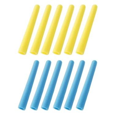 Imagem de MotiveTech 12x Capas de Proteção de Espuma para Postes de Trampolim, Tubos de Espuma de 16 Polegadas, Substituição Anticolisão para Jardim Interno E Externo, Azul e Amarelo