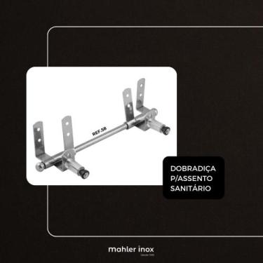 Imagem de Dobradiça Assento Sanitário c/parafusos em Inox 304 Mahler - Mahler In