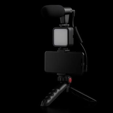 Imagem de Kit de Vlog Profissional BRAVORA® VisionSync™ — Som cristalino e luz perfeita | kit de filmagem premium para criadores de alto impacto
