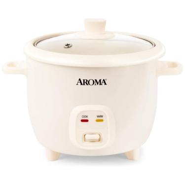 Imagem de Panela Elétrica de Arroz AROMA CoreCoat PotStyle com Controle OneTouch e Revestimento Cerâmico Antiaderente 6 xícaras cozidas, 3 xícaras