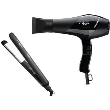 Imagem de Kit Mega - Secador De Cabelo Dinamix 2000W 127V + Prancha Turbo Pro 230ºc Biv