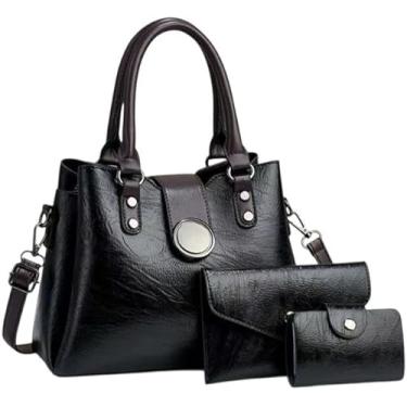 Imagem de Bolsa Feminina My Ek 3 Peças - Linha Elegance (Preto)