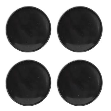 Imagem de Haofy 59mm/2,32 Polegada de Diâmetro Externo 51mm/2in Diâmetro Interno Centro Central de Roda de Carro, Acessórios Universais de Aro para Sedãs, SUVs, Carros Esportivos Com Design (Preto)