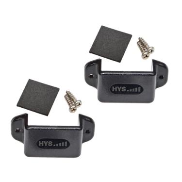 Imagem de HYS Suporte de rádio de um lado para carro, kit de montagem de rádio de carro com parafusos para rádio CB portátil e Walkie Talkie UHF VHF (embalagem de 2 peças)