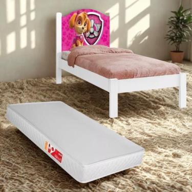 Imagem de Cama Solteiro Personagens Com Colchão D20 Incluso MDF Resistente - Any