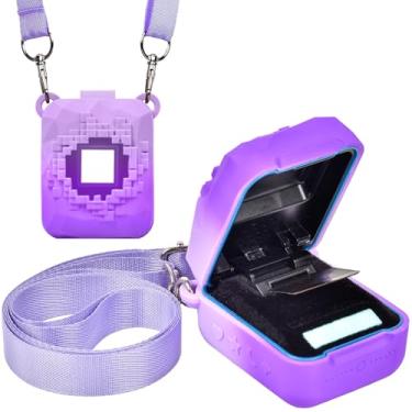 Imagem de Silicone Cover Case Compatible with Bitzee Magicals Interactive Toy Digital Pet, Protective Sleeve Skin with Detachable Shoulder Strap for Bitzee Virtual Electronic Pets & Accessories(Bag Only)-Purple