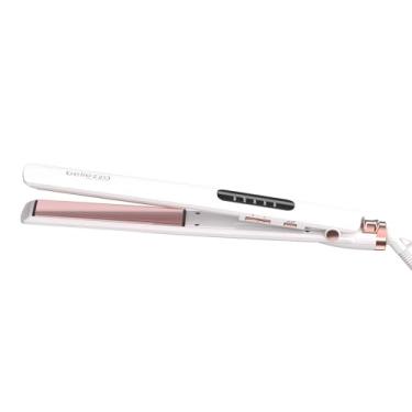 Imagem de Bellezza Chapinha Digital Sleekbeauty De 1" - Design Ultrafino, Aquecimento Preciso Por Led Até 232°C, Placas Cerâmica, Alisador Cabelo (Branco, Rosa E Rosa)