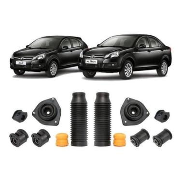 Imagem de Kit Batente Coxim Buchas Suspensão Dianteira Jac J3 2011/16 - Qualykit