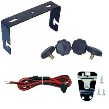 Imagem de Kit Suporte Rádio Px Cobra 19dx Parafuso Cabo Dc Suporte Ptt - STEELBR