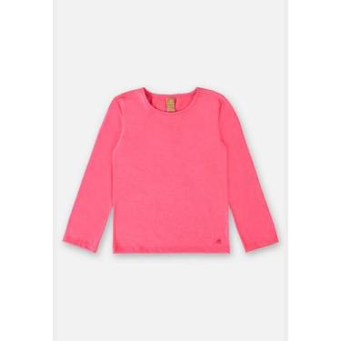 Imagem de Blusa Manga Longa em Cotton Infantil Menina Up Baby, Rosa pink, 8