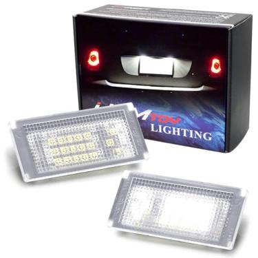 Imagem de iJDMTOY OEM-Fit Kit de placa de licença de LED completo 3W compatível com 2002-06 MINI Cooper Gen1 R50 R52 R53, alimentado por LED branco 18-SMD Xenon e sem erro de CAN-bus
