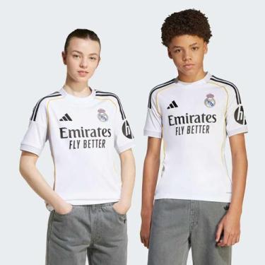 Imagem de Camisa Adidas Real Madrid Home 2026 Juvenil, 8 ANOS