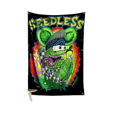 Imagem de Bandeira De Poliéster Com Estampa Digital De "Rat Finks Choppers" Para