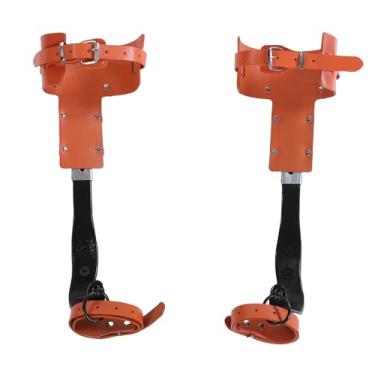 Imagem de Fockety Conjunto de Picos de Escalada de árvores, um par de Esporas de Escalada de Aço de Liga Com Arnês de Segurança, Pedal Sem Deslizamento, Equipamento de Arborista de Engrenagem de