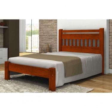 Imagem de Cama Queen Size Mônaco de Madeira Maciça Angelim Pedra Tauari Mel - GS