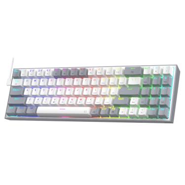 Imagem de Teclado Gamer Redragon K628WG-RGB Pollux RGB USB - Branco