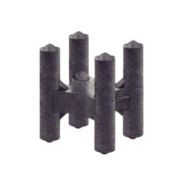 Imagem de Espaçador Plástico Tramontina Tipo Cadeirinha 20x25mm Para Ferragens Saco Com 100 Unidades