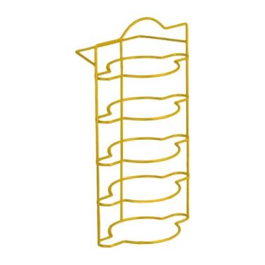 Imagem de Ｂｅｓｇａ Prateleiras Expansíveis para, Escorredor de Pratos para Preparação de Pratos, Organizador Versátil para Mesa de Cozinha E Economia de Espaço, Ouro 5 Camadas, Tamanho real