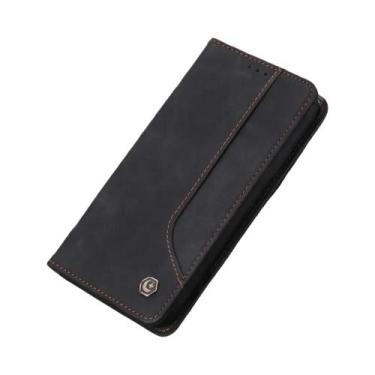 Imagem de Capa De Telefone De Couro Magnética Flip Para Samsung Galaxy S25 S24 S