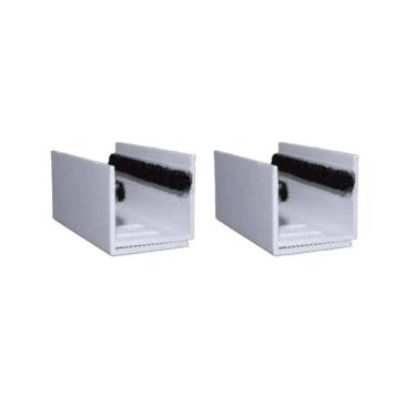 Imagem de Guia Externo U p/ Porta Correr Regulável 35-53mm Nylon 80mm