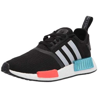 Imagem de adidas Originals Men's NMD_r1 Sneaker, Black/Silver Metallic/Solar Red, 8