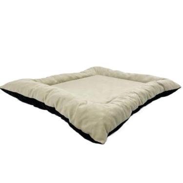 Imagem de Cama para Cachorro Caminha Pet Pequeno e Medio Colchonete com Bordas.(BEGE,MÉDIA)