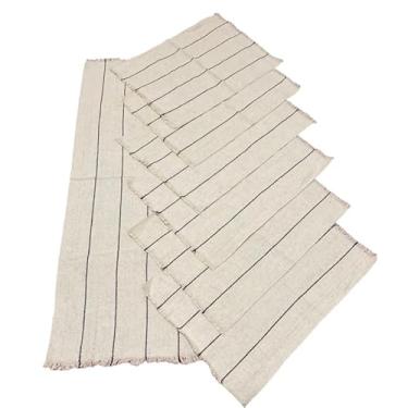 Imagem de Jogo Americano 7 peças Feito em Tear Algodão Chic(Palha)