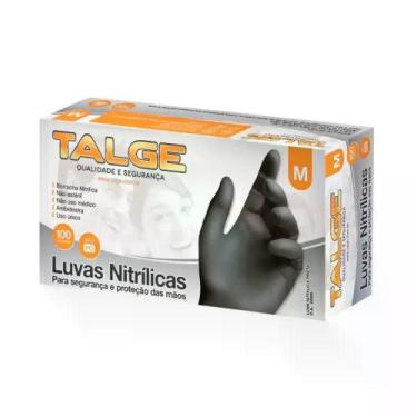Imagem de Luva Nitrílica S/ Pó Tamanho M 100 Unidades Talge