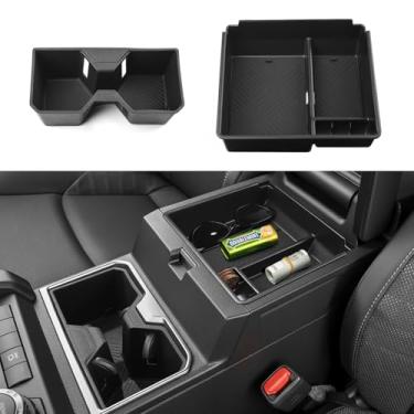 Imagem de ANFOKAS Compatível com Toyota 4Runner 2025 2026 Acessórios (6ª geração) Suporte de copo de carro organizador de console central caixa de armazenamento de braço bandeja de luva suporte de óculos de sol