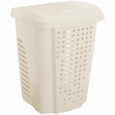 Imagem de Roupeiro Telado Com Cesto 70 Litros Bege Claro - Rb5*bg8 - Astra Roupeiro Telado C-cesto 70l Bege Claro