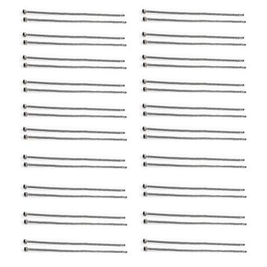 Imagem de Engate Rabicho 80cm Kit 20 Unidades Par Mangueira Flexivel Misturador Torneira Monocomando Agua Fria Quente Banheiro Pia Cozinha Casa