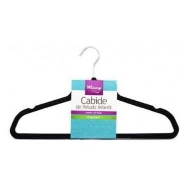 Imagem de Kit 06 Cabides De Veludo Com Gancho Adulto Antideslizante