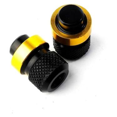 Imagem de Tampa de válvula de pneu de roda de motocicleta compatível com Y&AMAHA MT07 FZ07 MT09 FZ09 FJ09 MT03 MT25 MT125 MT10 FZ10 MT-07 2021-2024 (Y Dourado)